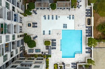 Resort-style pool with sun deck